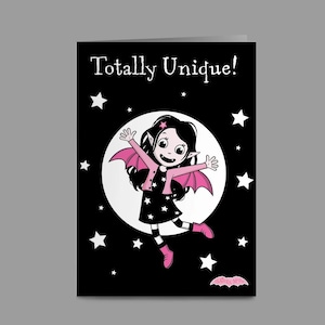 Tarjeta de felicitación y sobre totalmente únicos de Isadora Moon