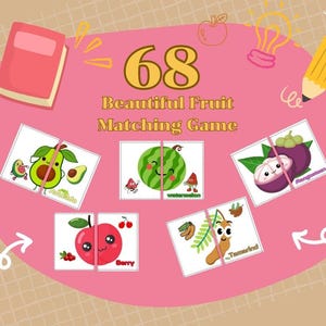 68 - Beautiful Fruit Matching Game is een leuk en eenvoudig fruitmatchspel met prachtige graphics. Het helpt de focus en mij te verbeteren