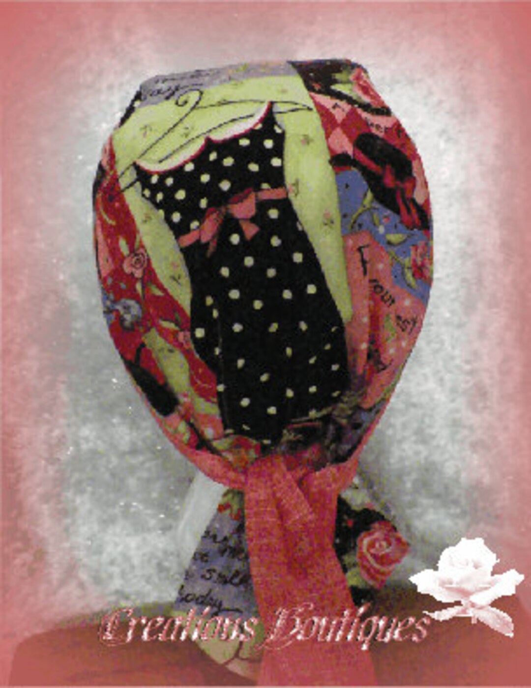 Girly Girly Print Do Rag/head Gear/skull Cap - Etsy