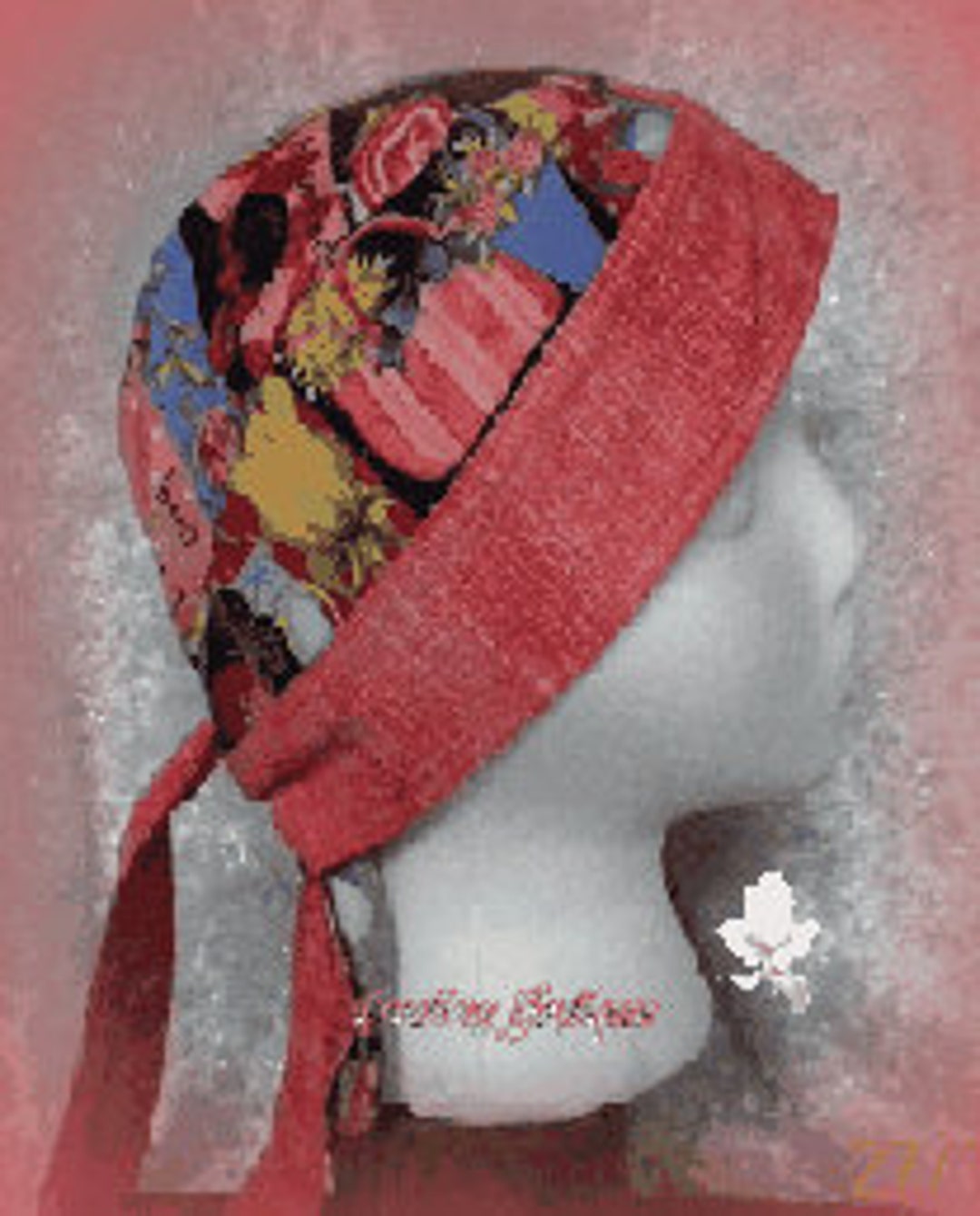 Girly Girly Print Do Rag/head Gear/skull Cap - Etsy