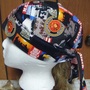 Military Do Rag Army/Navy/Marines/Air Force/Eagle American Flag/Military Bandanna
