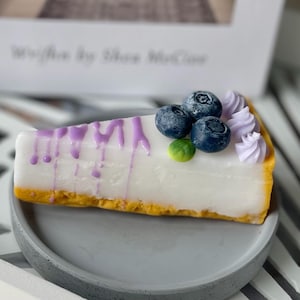 Bilberry Cheesecake Soap Slice: Handmade Dessert Soap