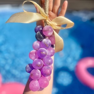 Handmade Grape Cluster XL size Soap – Realistic Fruit Soap with Juicy Grape Scent – Vegan Gift for Her – Unique Bath Decor