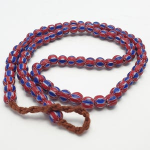 Vintage Venetian Inspired Chevron Beaded Necklace