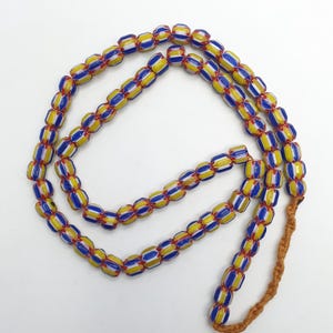 Venetian inspired Chevron beaded Necklace