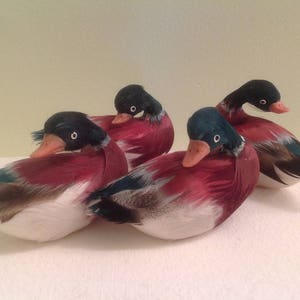 Ducks Mushroom Ducks Vintage Crafting Supplies - Set of 6