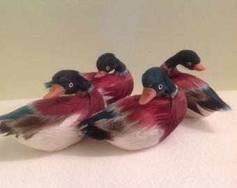 Ducks Mushroom Ducks Vintage Crafting Supplies - Set of 6