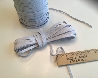 1/4 inch Elastic for Masks 10 Yards Elastic for Masks, Clothing, Hair Accessories - 10 yards