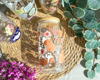 Vaso de cristal Capybara con tapa y pajita, vaso ecológico, regalo de cumpleaños