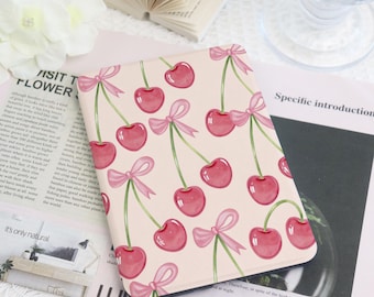 Pink Cherry Cute Kindle Case Custom For Paperwhite 1/2/3/4 With Auto Wake/Sleep, Kindle 2022 2024, Kindle Paperwhite Cover, Gift for Her