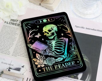 Tarot Card The Reader Kindle & Kobo Case with Hand Strap,E-Reader Cover for 2024 Kindle Paperwhite 12th Kindle Kobo Clara Case,Bookish Gift