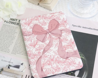 Cute Pink Bow Kindle Case Custom For Paperwhite 1/2/3/4 With Auto Wake/Sleep, Kindle 2022 2024, Kindle Paperwhite Cover, Gift for Her