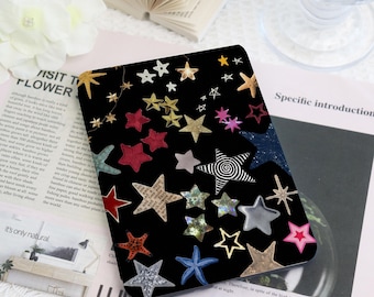 Niedliche Bunte Sterne Kindle & Kobo Tasche mit Handschlaufe, E-Reader Hülle für 2024 Neue Kindle Paperwhite 12
