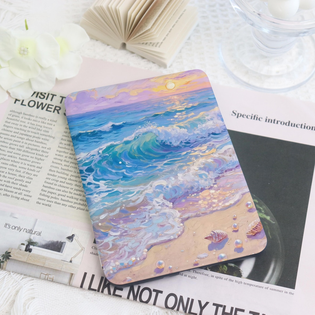 Summer Seashore Kindle & Kobo Case With Hand Strap, E-reader Cover for ...
