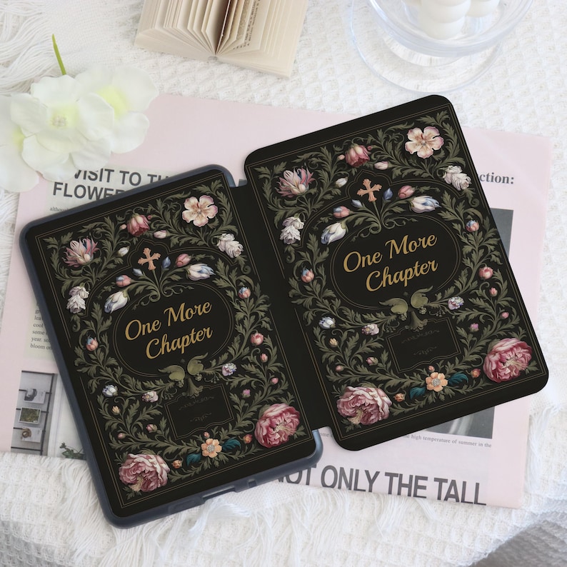 Spell Book Kindle & Kobo Case with Hand Strap E-Reader Cover for 2024 New Kindle Paperwhite 12th Gen Kindle Kobo Clara Case Bookish Gift image 3