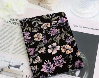 Capa para Kindle e Kobo com estampa floral e alça de mão, capa para Kindle Paperwhite 2024, 12º ano, capa para Kindle Kobo Clara, presente para livros