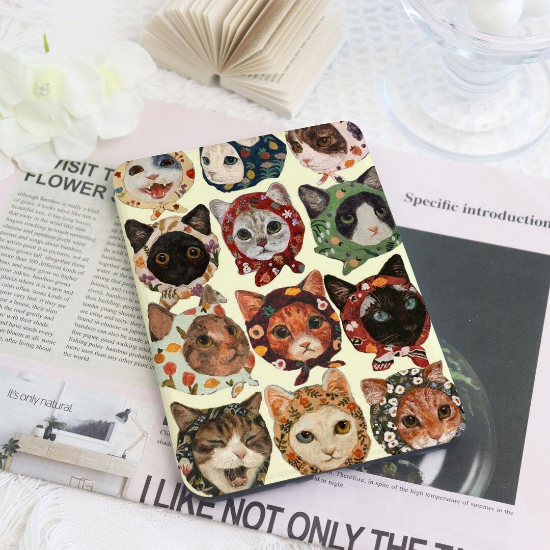 The Cat With the Turban Case With Hand Strap for Paperwhite 1/2/4 ...