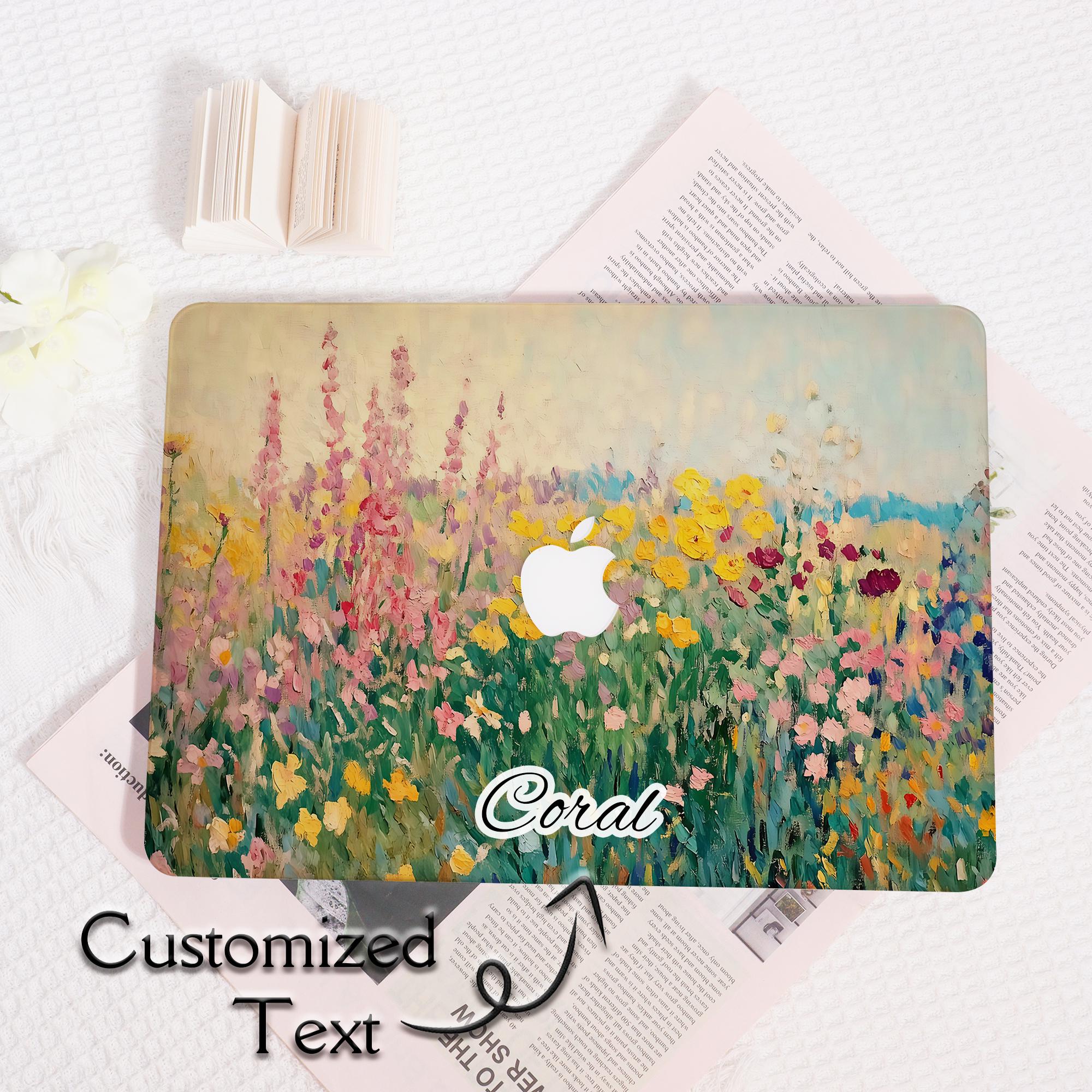 Wildflowers Oil Painting MacBook Case, Protective Hard Shell Cover