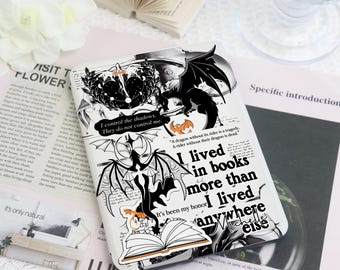 Dragon Spell Book Kindle & Kobo Case With Hand Strap, Fantasy E-Reader Cover for Kindle Paperwhite 12th Gen, Kobo Clara Bookish Gift