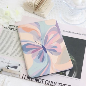 Colorful Butterfly Kindle Case – Personalized Cover for Paperwhite 1/2/3/4,2022/2024,Auto Sleep/Wake, Stylish Kindle Paperwhite Gift for Her