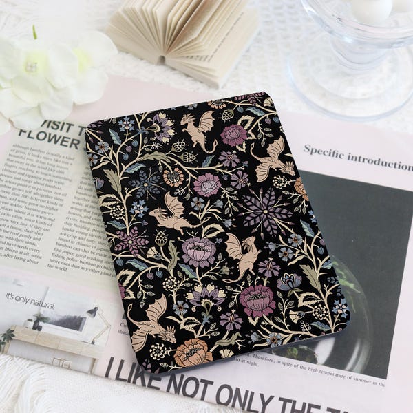 Dragon Themed Kindle Case, Auto Wake/Sleep Case for Kindle 12th Gen,Kobo Clara/Libra Cover, Kindle Paperwhite, Kindle 10th Case,Gift for Her
