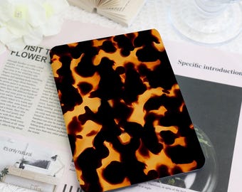 Tortoise Shell Print Kindle & Kobo Case with Hand Strap,E-Reader Cover for 2024 Kindle Paperwhite 12th Kindle Kobo Clara Case Bookish Gift