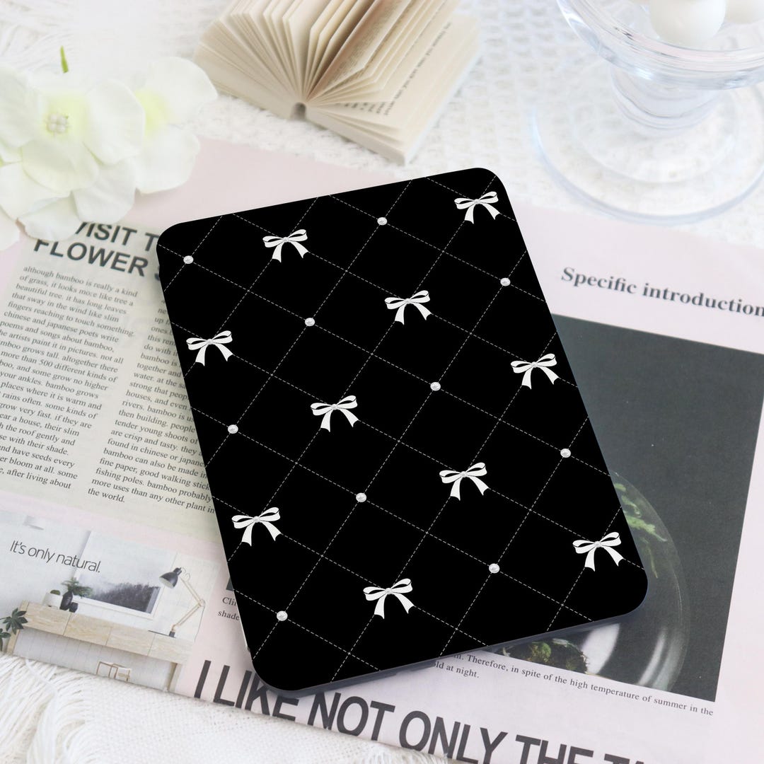 Girly Bows Kindle & Kobo Case With Hand Strap E-reader Cover for 2024 ...