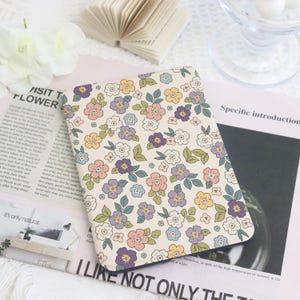 Colorful Floral Pattern Kindle Custom Case With Hand Strap For Paperwhite 1/2/4,Kindle 2022,Kindle 10th 11th Gen,Colorsoft Cover,Kindle Case