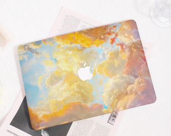 Golden Hour Cloud MacBook Case, Dreamy Aesthetic Laptop Cover for MacBook Air 13 M2 M3 M4, Pro 13 14 15 16, Cute Protective Gift for Her