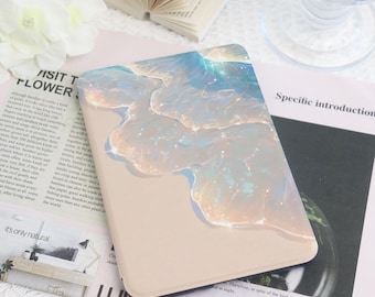 Summer Beach Blue-Style Kindle Case,Custom Cover for Paperwhite 1/2/3/4,Kindle 2022/2024,Auto Sleep/Wake,Kindle Paperwhite Case,Gift for Her