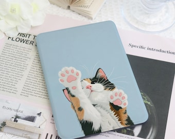 Cute Cat Print kindle Case,Custom Cover for Paperwhite 1/2/3/4,Kindle 2022/2024,Auto Sleep/Wake,Kindle Paperwhite Case,Gift for Cat Lovers