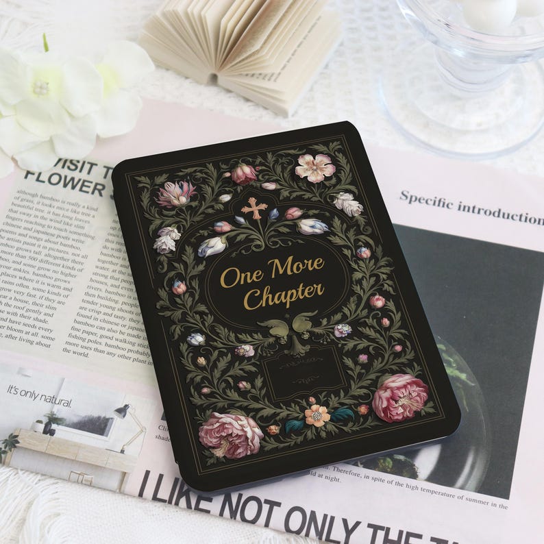 Spell Book Kindle & Kobo Case with Hand Strap E-Reader Cover for 2024 New Kindle Paperwhite 12th Gen Kindle Kobo Clara Case Bookish Gift image 1