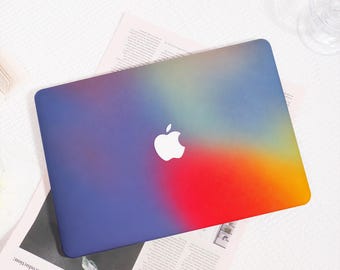 Minimalist Rainbow Gradient MacBook Case, Protective Hard Shell Cover for MacBook Air 11/13/15 & Pro 13/14/15/16, Aesthetic Laptop Case