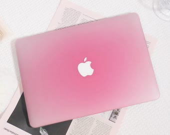 Minimalist Blush Pink MacBook Case, Protective Hard Shell Cover for MacBook Air 13, MacBook Pro 13/14/15/16, Adorable Laptop Case for Her