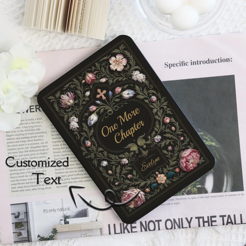 Spell Book Kindle & Kobo Case with Hand Strap E-Reader Cover for 2024 New Kindle Paperwhite 12th Gen Kindle Kobo Clara Case Bookish Gift image 6