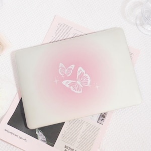 Adorable coque papillon papillon, housse rigide pour ordinateur portable, étui de protection pour MacBook Air 13/11/15, MacBook Pro 13/14/15/16, étui pour ordinateur portable