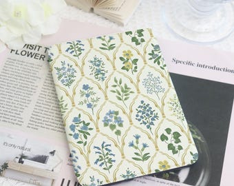 Capa para Kindle e Kobo com estampa floral vintage e alça de mão, capa para e-reader compatível com Kindle Paperwhite 12ª geração (2024) e Kobo Clara, presente perfeito para amantes de livros.
