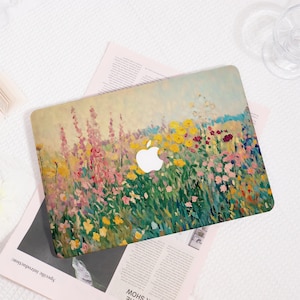 Wildflowers Oil Painting MacBook Case, Protective Hard Shell Cover for MacBook Air 13, MacBook Pro 13/14/15/16, Adorable Laptop Case for Her