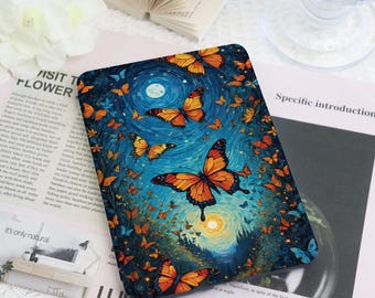 Butterflies All New Kindle Case Custom For Paperwhite 1/2/3/4 With Auto Wake/Sleep, Kindle 2022 2024, Kindle Paperwhite Cover, Gift for Her