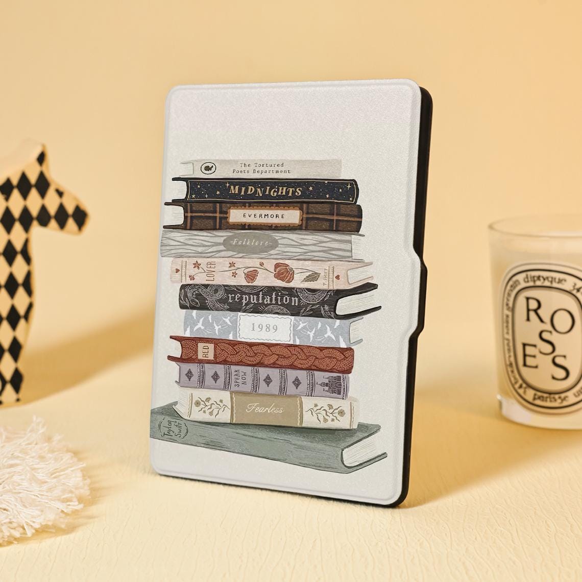 Eras Books Ladder Painting Kindle Case For Kindle 11 Paperwhite 1/2/3/4 Kindle 2019/2022 Kindle Paperwhite 6.8&quot; 6&quot; 10th 11th Generation