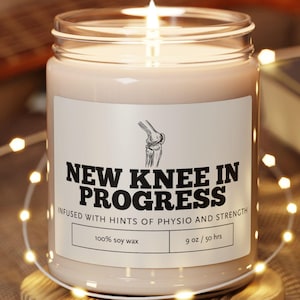 Knee Replacement Candle Nontoxic Knee Operation ACL Surgery Gift Orthopedics  Surgery Gift Box  Basket Get Well Gift Friend Mom Dad