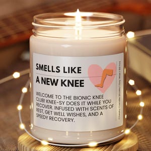 Knee Replacement Candle Nontoxic Knee Operation ACL Surgery Gift Orthopedics  Surgery Gift Box Surgery Gift Basket Get Well Gift Friend