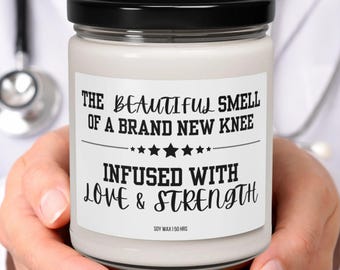 Knee Replacement Candle Nontoxic Knee Operation ACL Surgery Gift Orthopedics  Surgery Gift Box Surgery Gift Basket Get Well Gift Friend