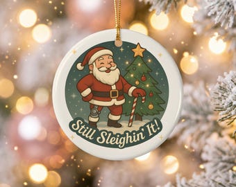 Nieuw knieornament, cadeau voor herstel na knievervanging, bionisch aandenken, ACL-vervangingscadeau, beterschapswens, grappig kerstfeestcadeautje voor collega's, leuk cadeautje voor in de kerstsok