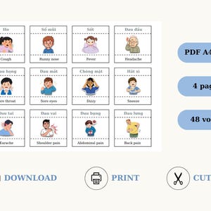 48 fiszek z chorobami i objawami – poznaj popularne słownictwo z zakresu zdrowia | Pobierz cyfrowo