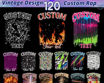 Plantilla de camiseta de rap retro de los 90: Plantilla de Canva con diseño personalizado y editable