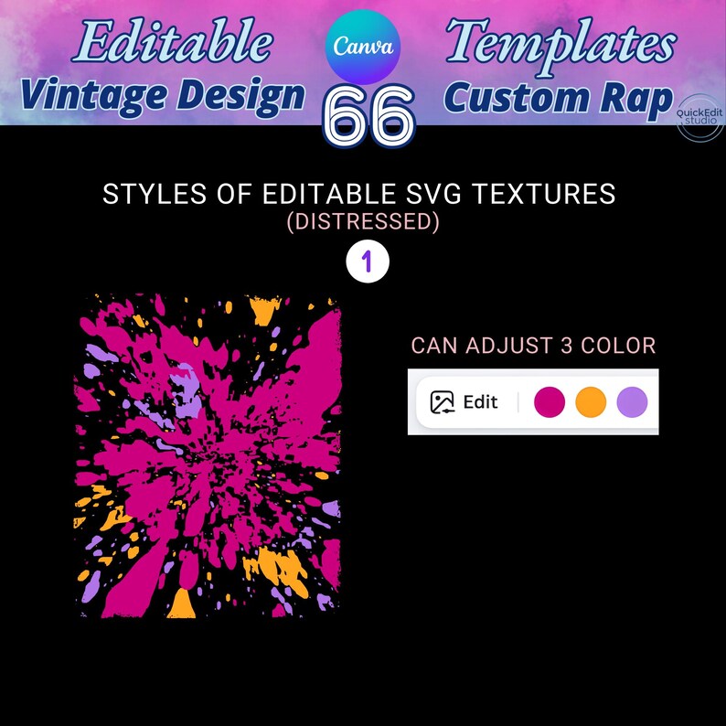 Mega bundle of 66 editable Canva templates for 90s bootleg rap tees. Features high-quality SVG textures with distressed and lightning effects. Fully customizable backgrounds where you can change colors and resize without losing quality. Perfect for DIY vintage shirt designs, graduation 2025 gifts, and professional DTF or sublimation printing. Includes 22 color options and 3 vintage font styles for authentic retro aesthetic.