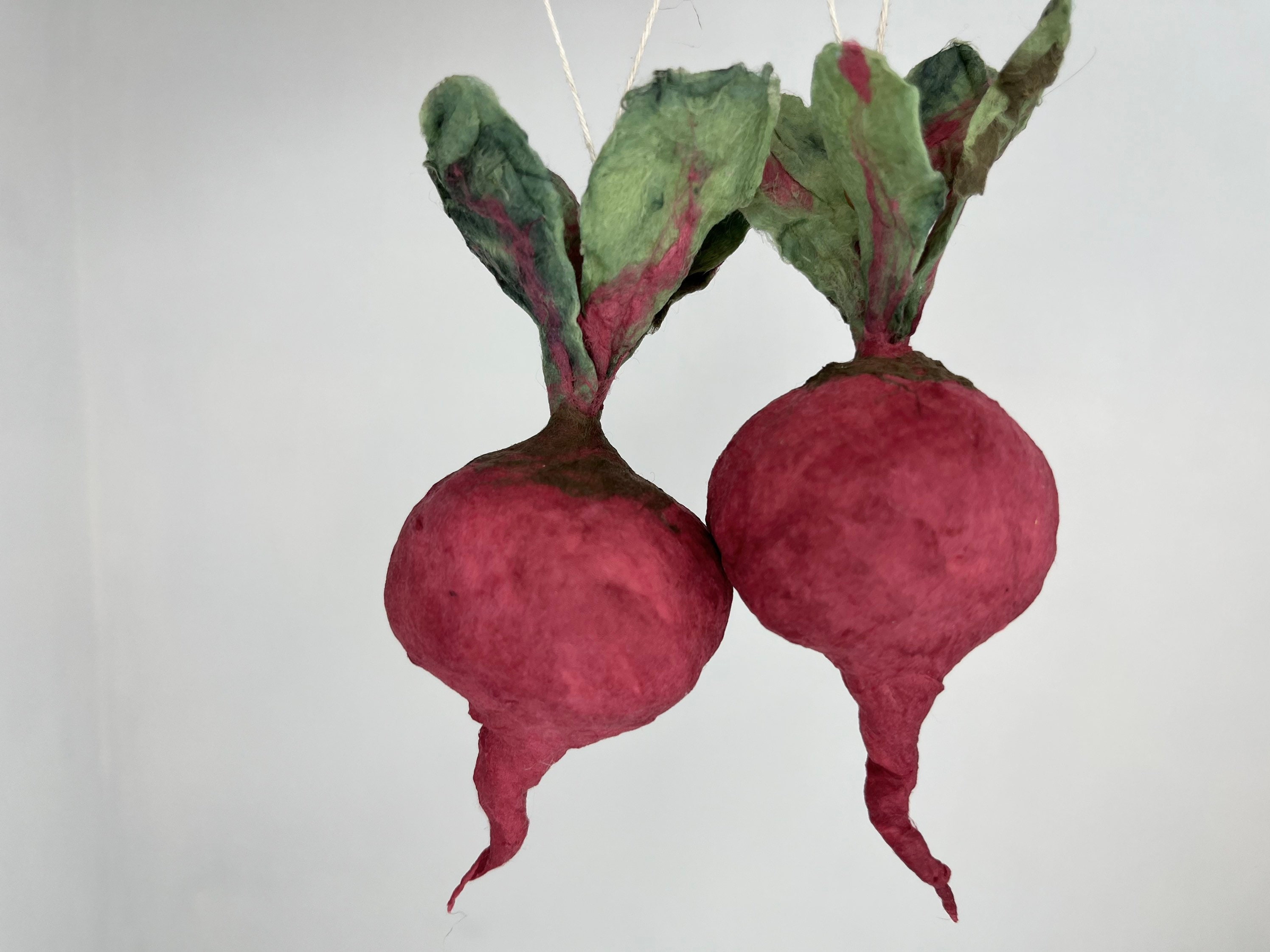 RTS Spun Cotton Vintage Look Spring Garden Vegetable Beetroot - Etsy