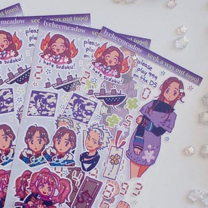 Zero Escape 9 Hours 9 Persons 9 Doors Sticker Sheet | Waterproof, No Residue, Easy to Remove