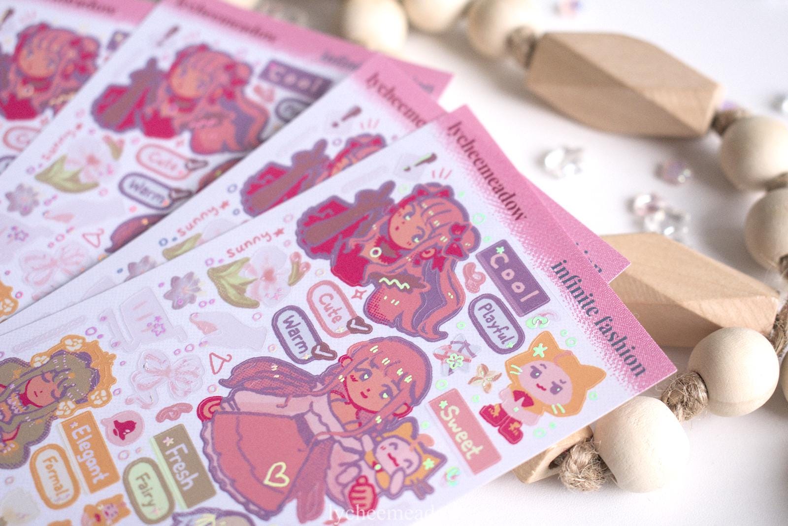 Infinity Sticker Holo Infinity Nikki Shiny Holographic Sticker Sheet | Waterproof - Etsy UK